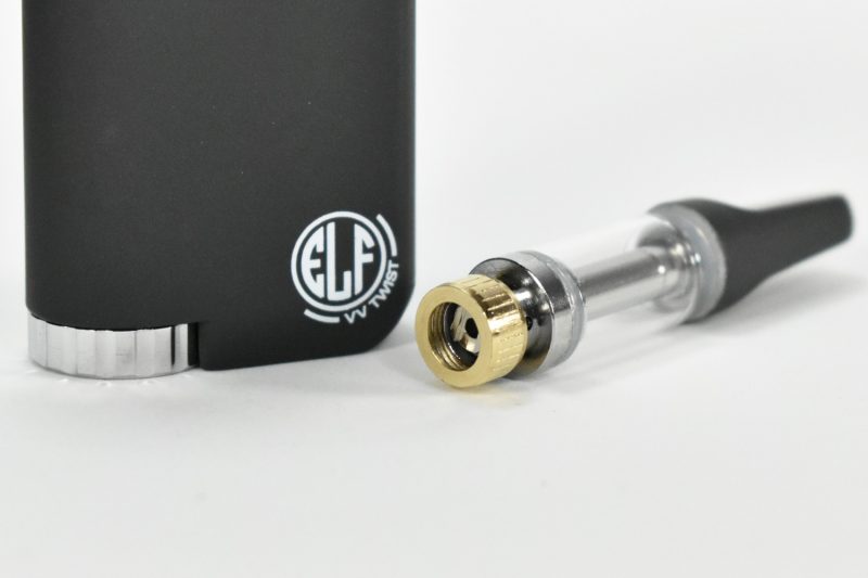 Elf Twist works with 510 cartridge with bottom airflow hole