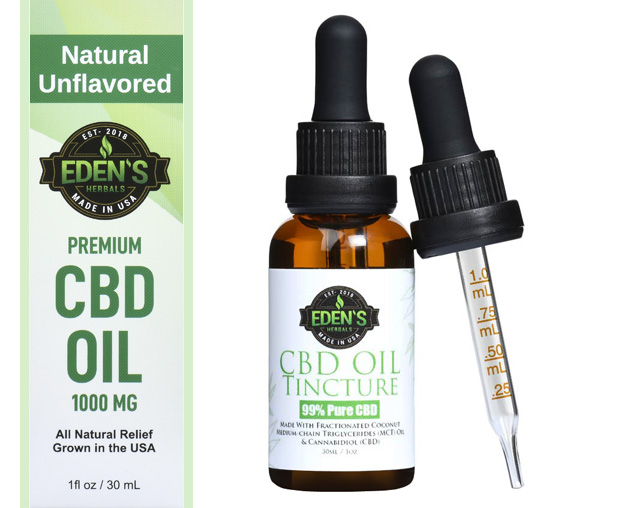 Natural CBD Oil Tincture by Edens Herbal