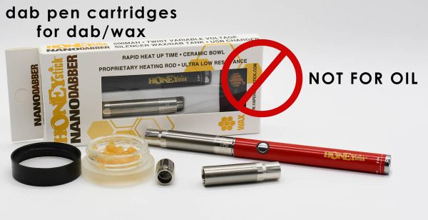 Dab pen cartridges for dabs, wax and concentrate ONLY!