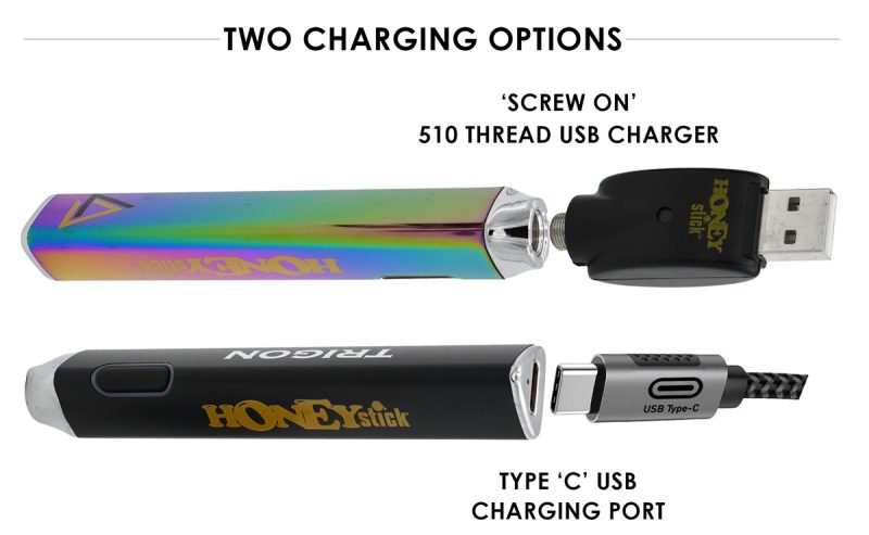 Trigon vape battery charging options