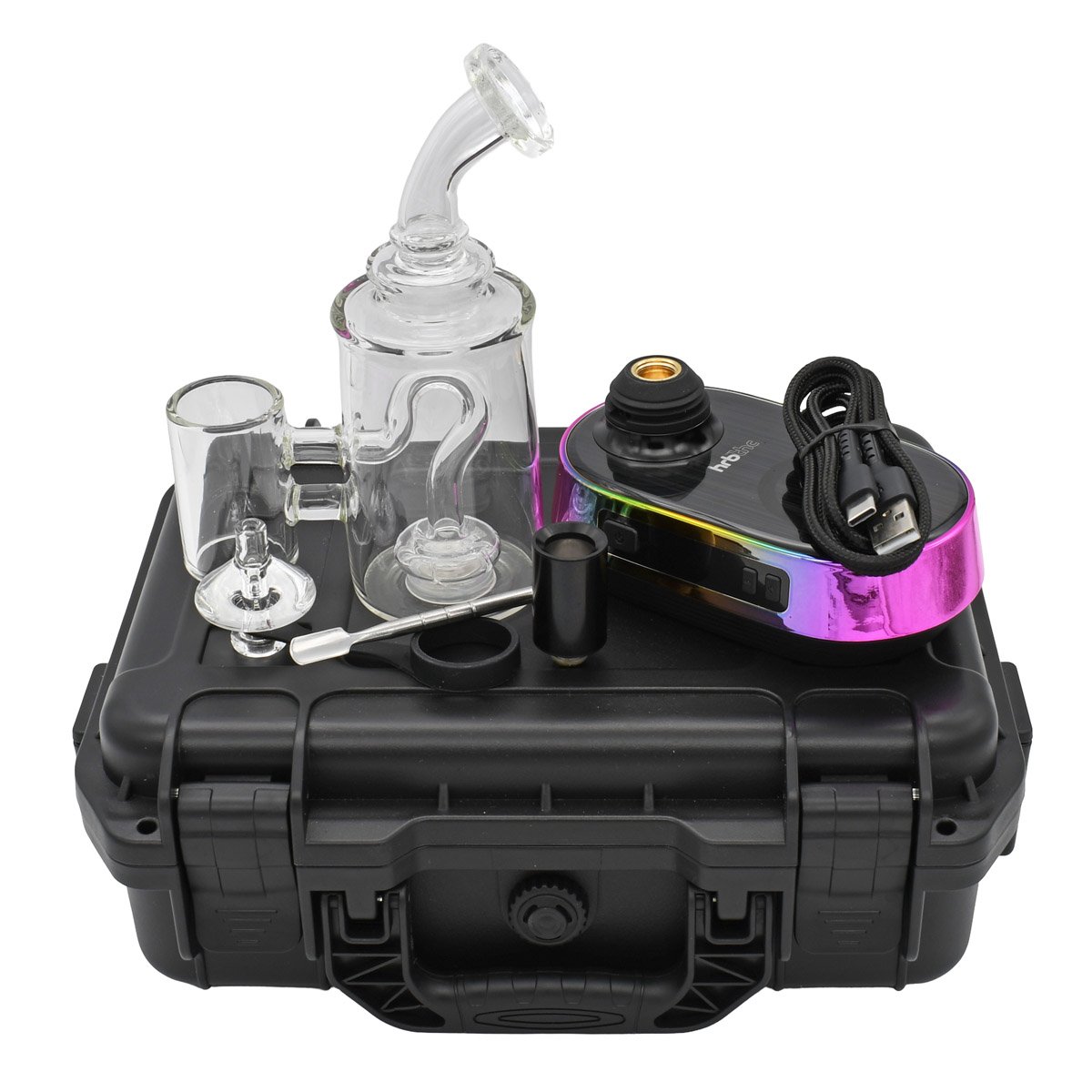 HRB’dup E Rig HRB'dup E Rig elements on top of Waterproof Case